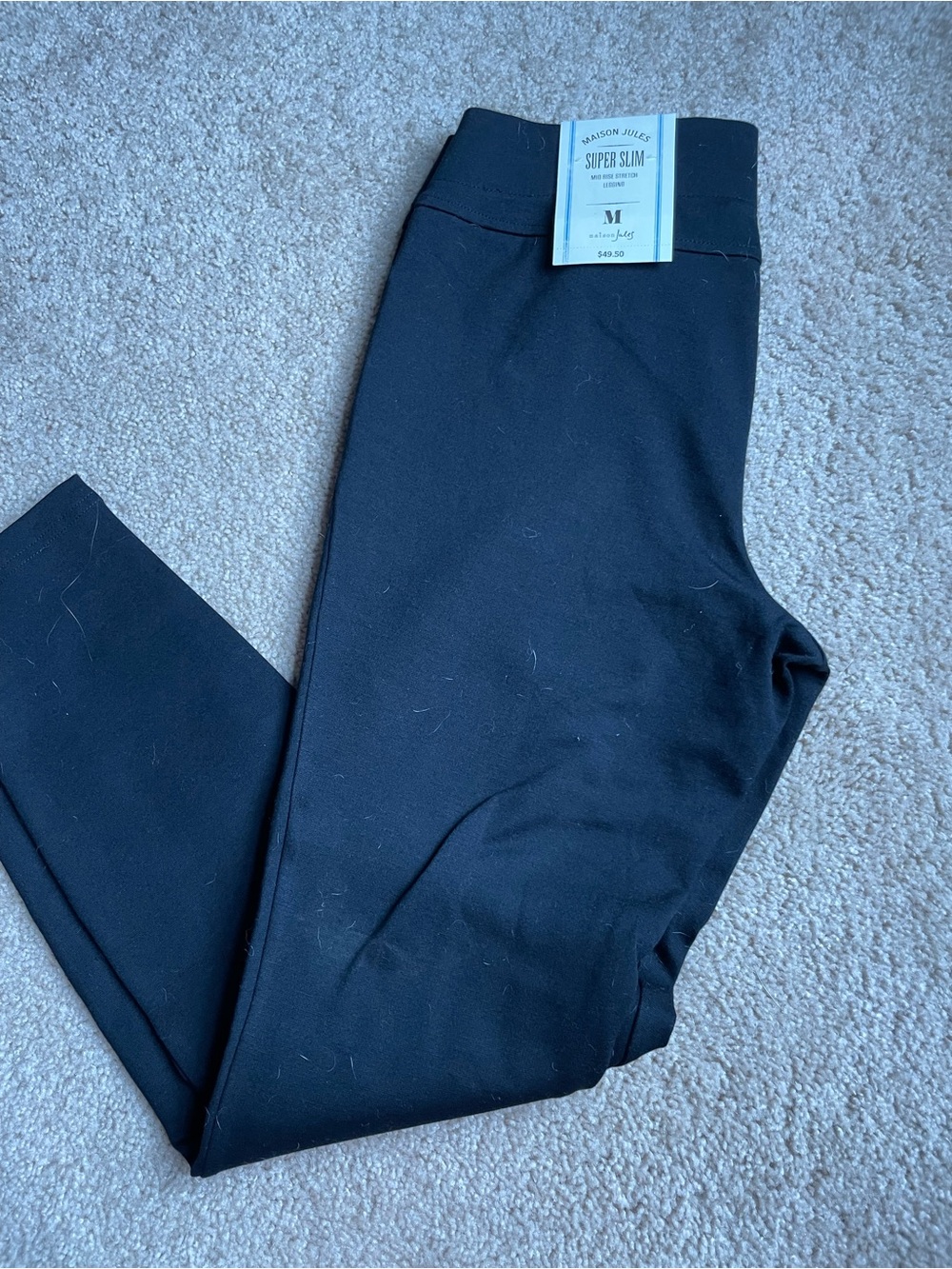 Maison Jules Super Slim Black Leggings - M